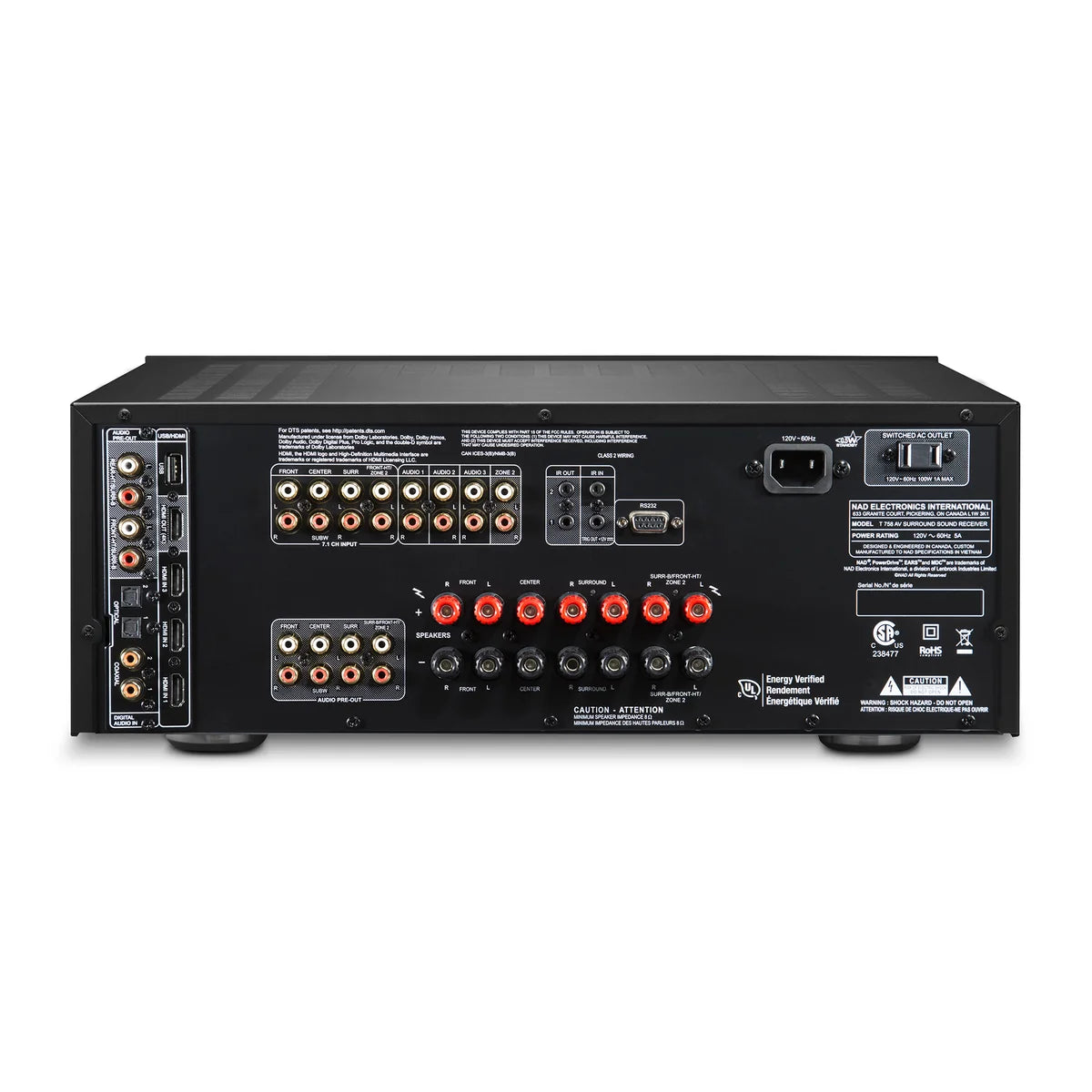 NAD T 758 V3i AV Surround Sound Receiver