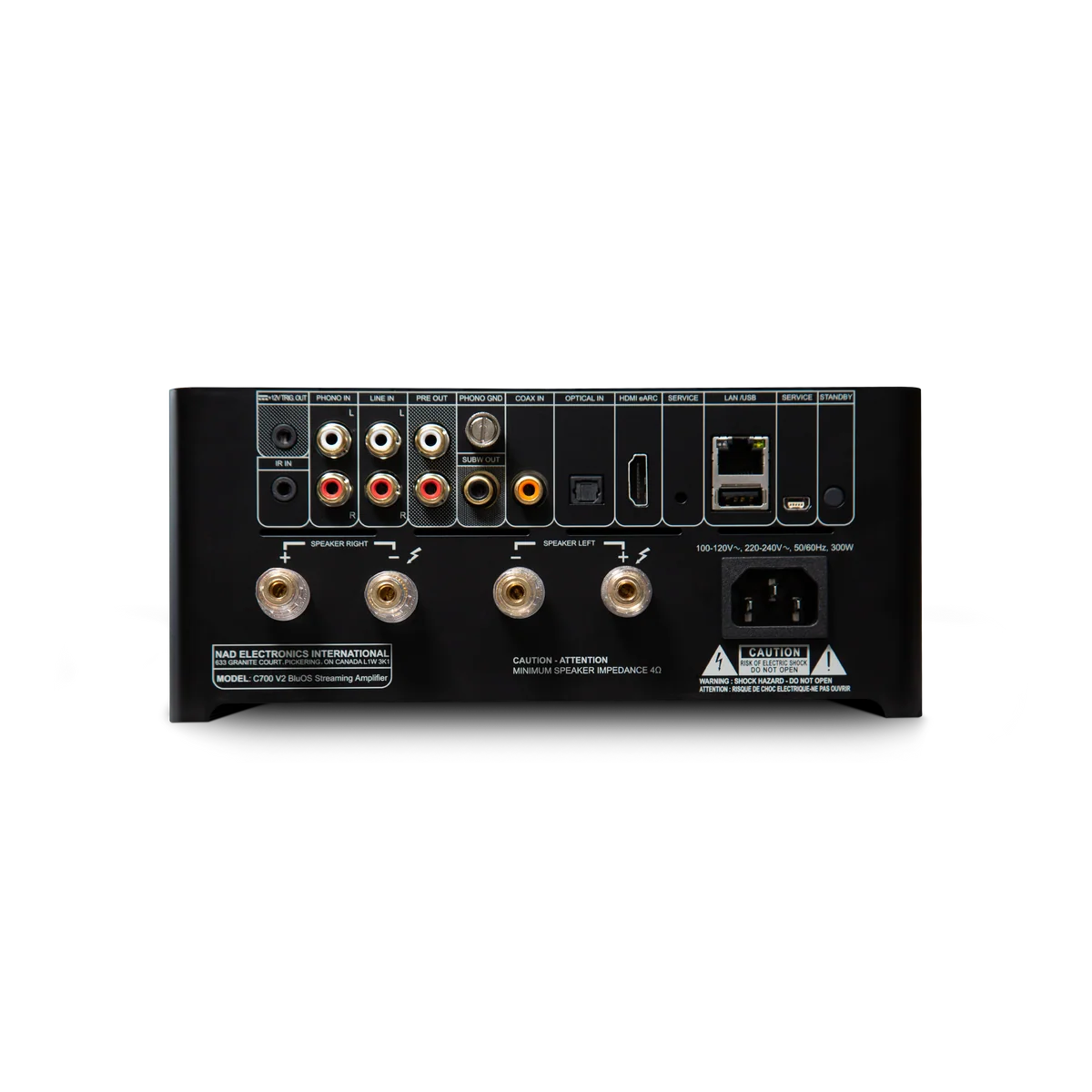 NAD C 700 V2 BluOS Streaming Amplifier